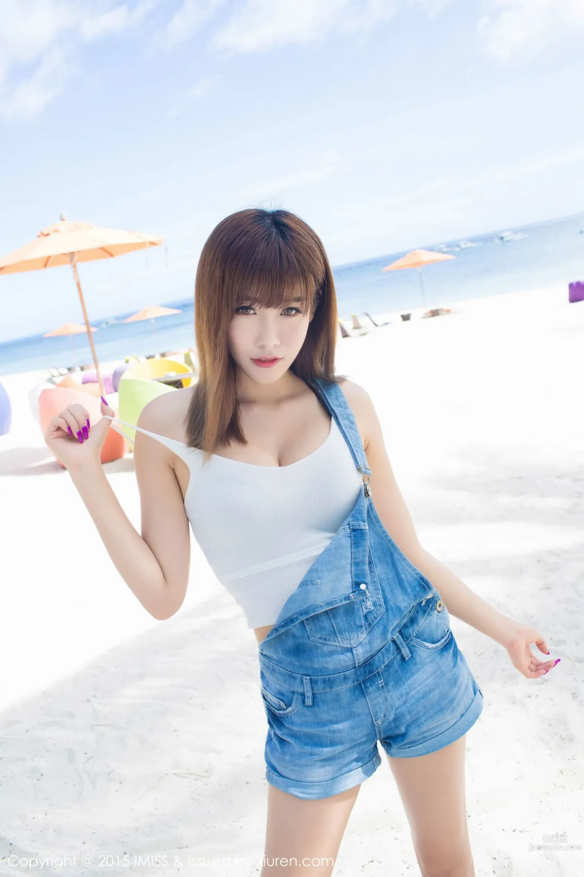 Cheng Xiaofan, Fresh Denim Hot Pants + Bikini [IMISS] Vol.055 Photo Set photo 10