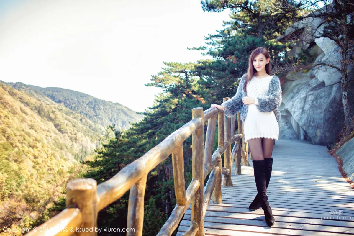 Li Yujie Daisy Wuhan Dabie Mountain Thin Blade Peak Travel Shoot [IMISS] Vol.040 Photo Set photo 6