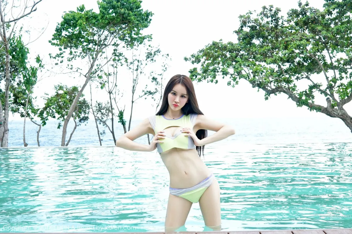 Cheryl Qingshu, Bohol Travel Shoot, School Uniform + Bikini [FeiLin] Vol.027 Photo Set photo 41