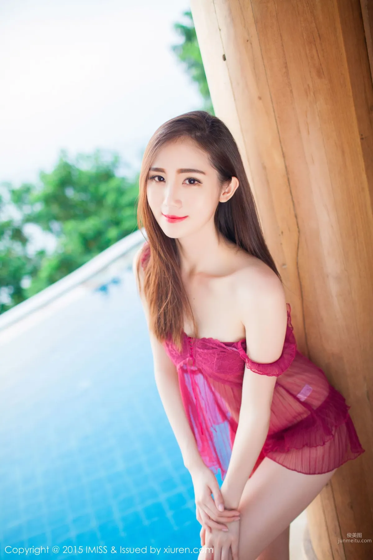 SISY Si, Thailand Phuket Travel Shoot See-Through Thin Gauze Pajamas + Lingerie [IMISS] Vol.029 Photo Set photo 30
