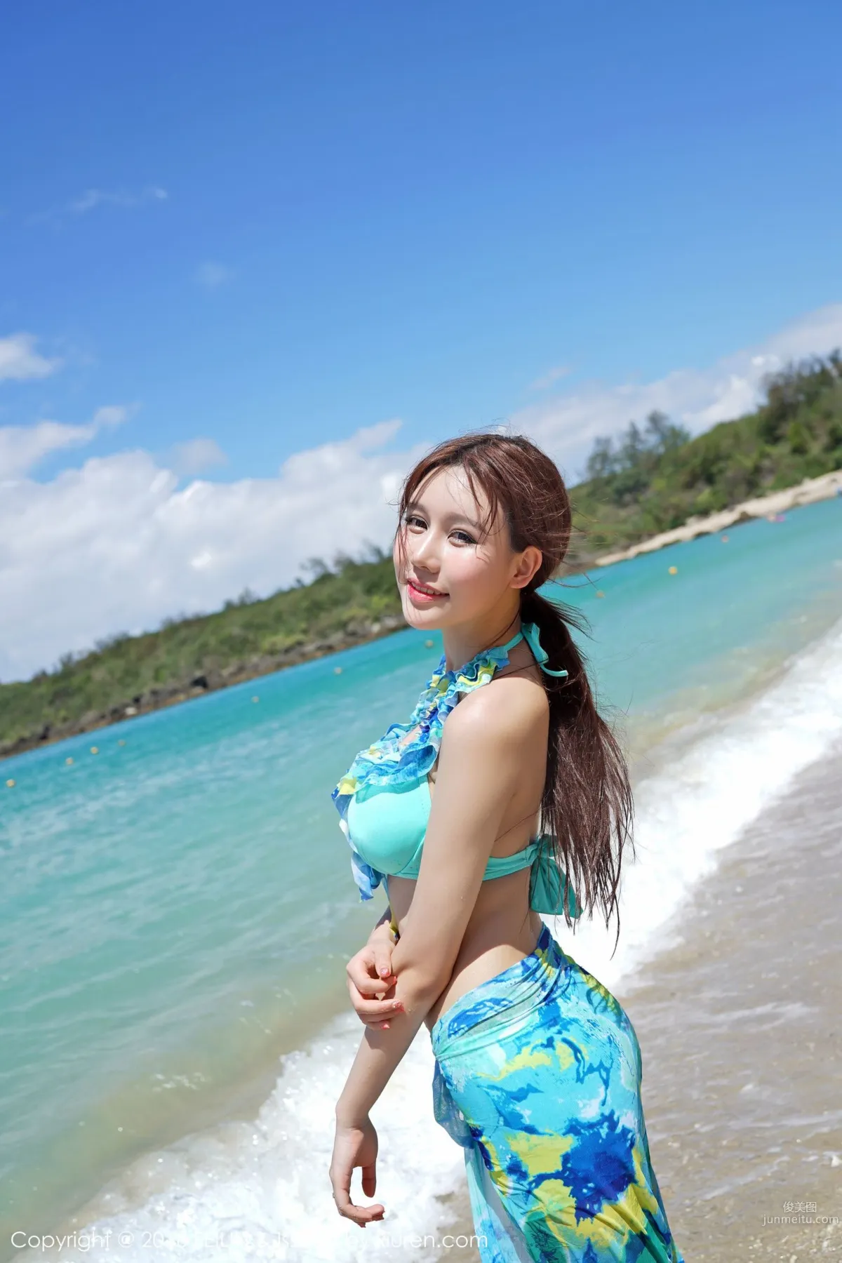 Milk Chuchu, Seaside Bikini + Swimsuit [FeiLin] Vol.045 Photo Set photo 42