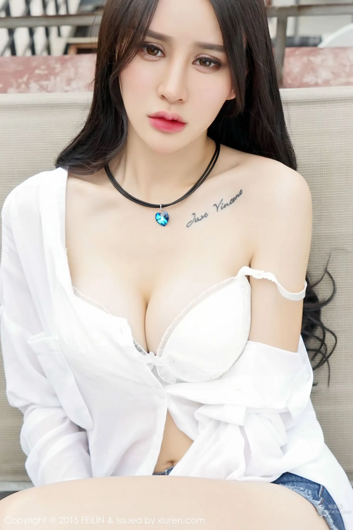 Cheryl Qingshu - Leopard Print Bikini + Denim Hot Pants [FeiLin] Vol.007 Photo Set photo 41
