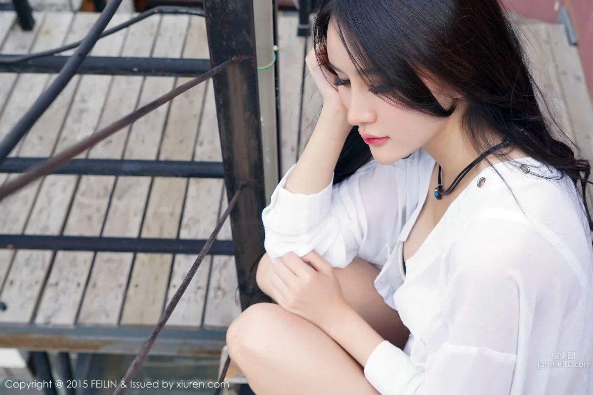 Cheryl Qingshu - Leopard Print Bikini + Denim Hot Pants [FeiLin] Vol.007 Photo Set photo 29