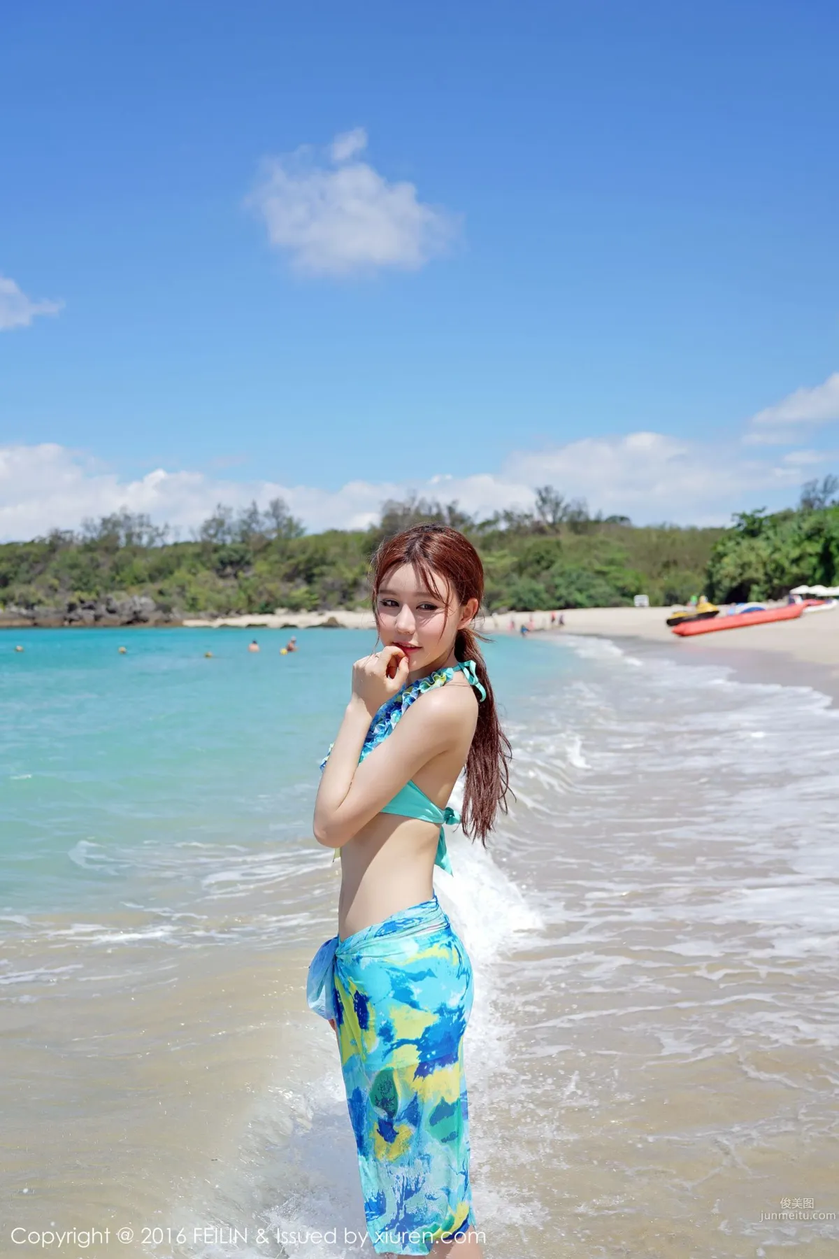 Milk Chuchu, Seaside Bikini + Swimsuit [FeiLin] Vol.045 Photo Set photo 30