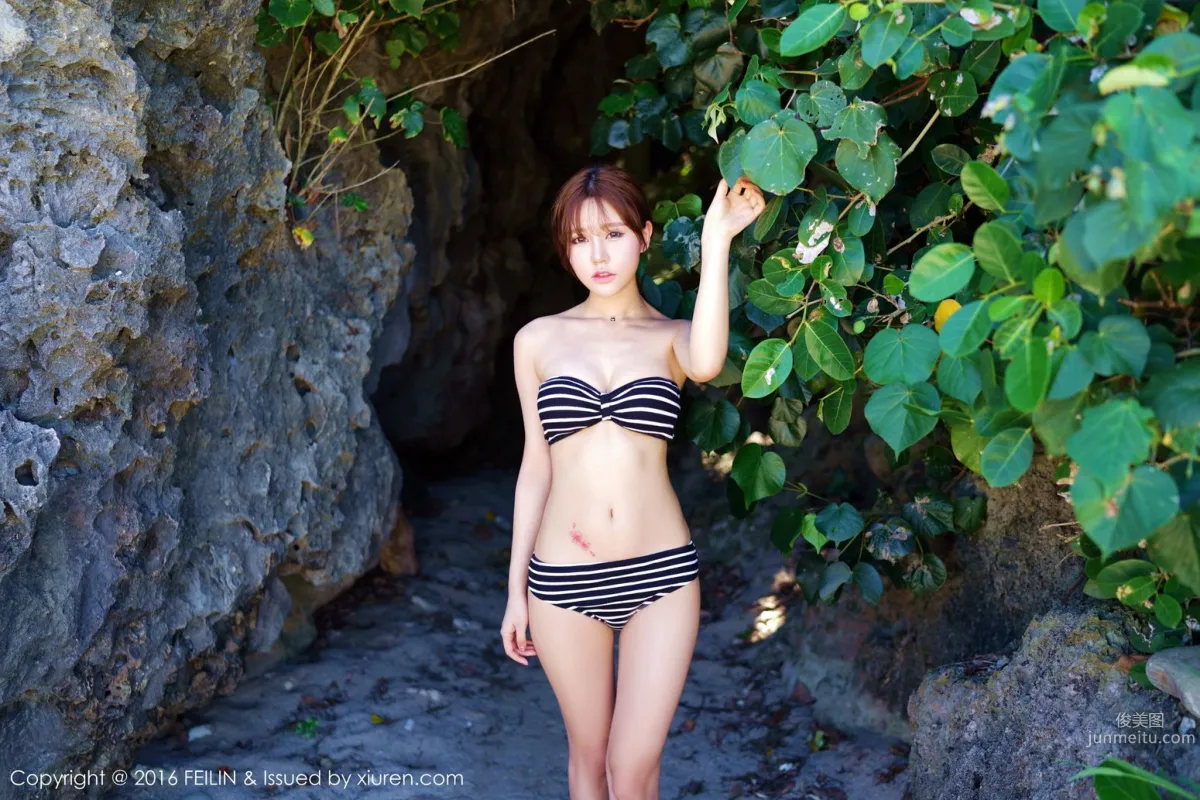 Milk Chuchu, Seaside Bikini + Swimsuit [FeiLin] Vol.045 Photo Set photo 8