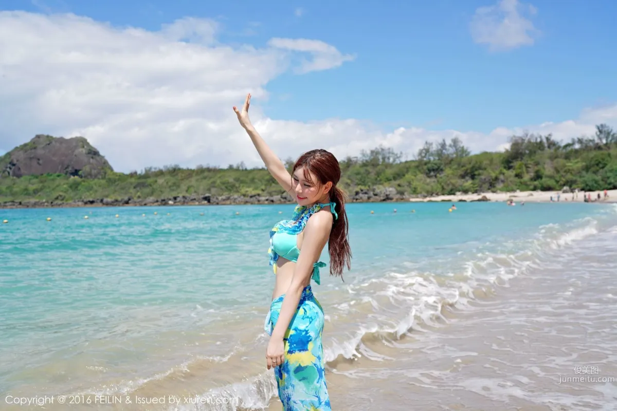 Milk Chuchu, Seaside Bikini + Swimsuit [FeiLin] Vol.045 Photo Set photo 27