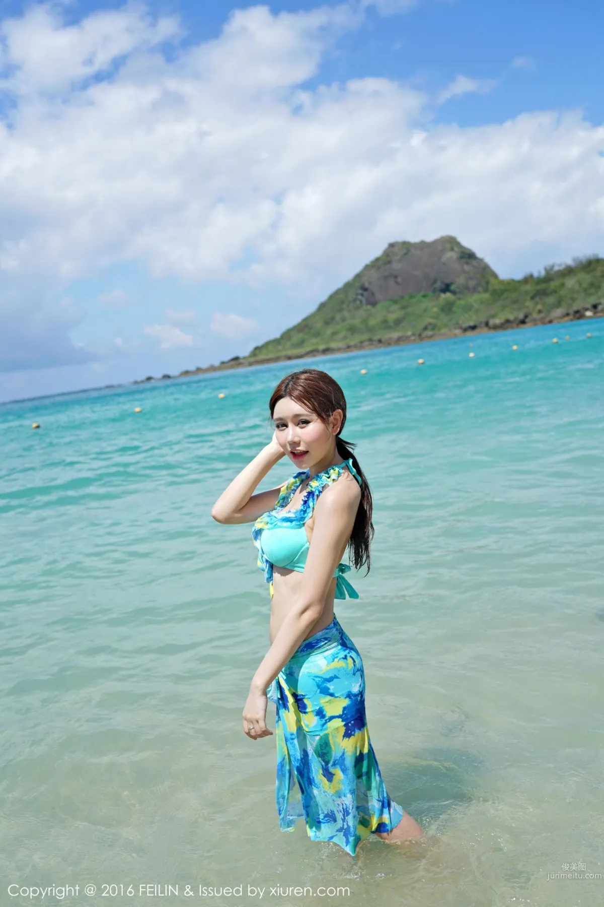 Milk Chuchu, Seaside Bikini + Swimsuit [FeiLin] Vol.045 Photo Set photo 45