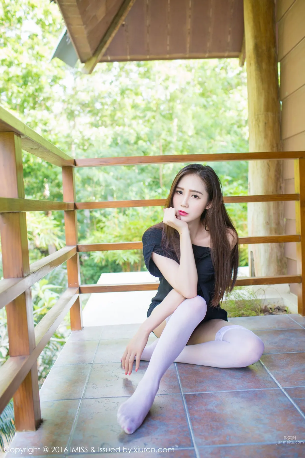 SISY Si, Lace White Stockings + White Shirt + Sexy Lingerie [IMISS] Vol.062 Photo Set photo 9