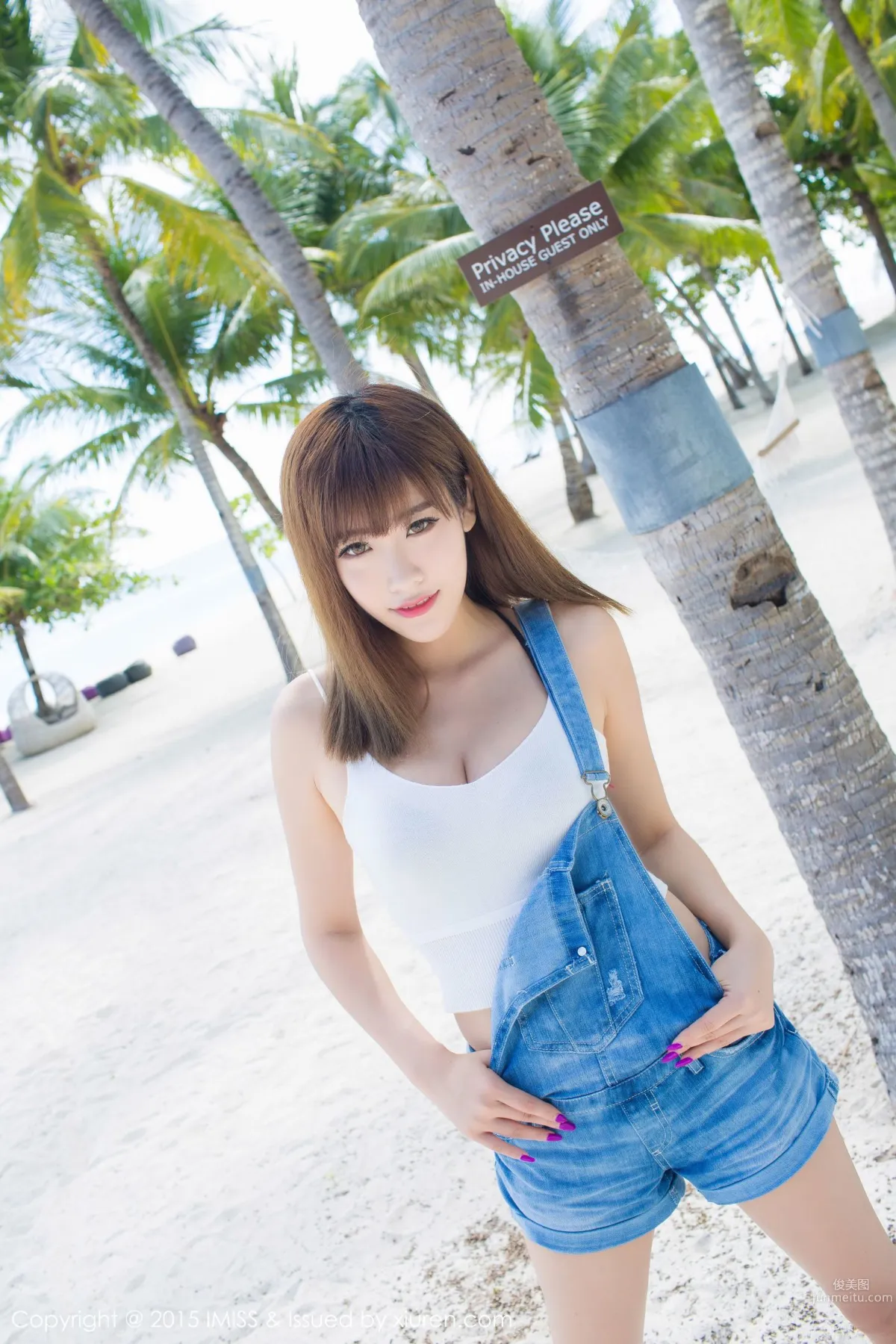 Cheng Xiaofan, Fresh Denim Hot Pants + Bikini [IMISS] Vol.055 Photo Set photo 7