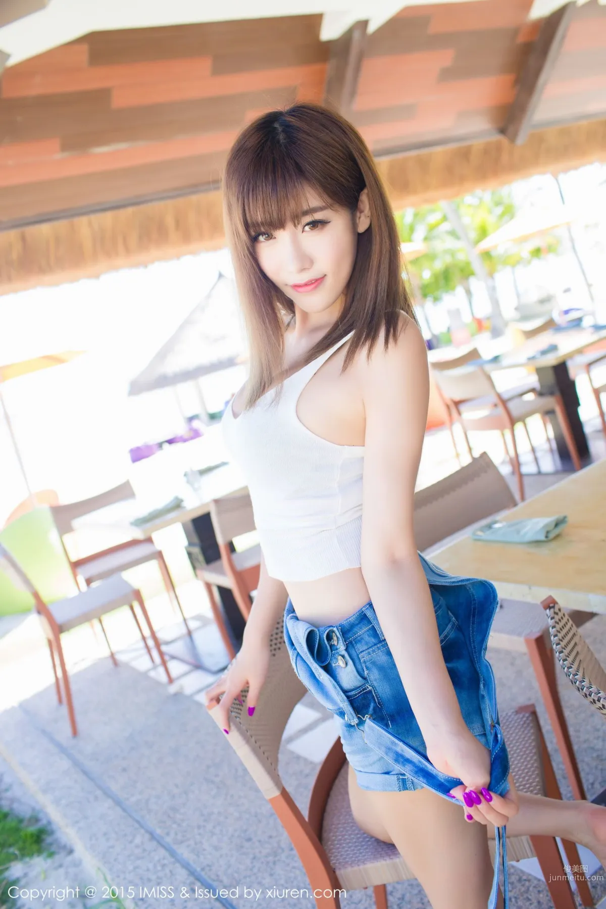 Cheng Xiaofan, Fresh Denim Hot Pants + Bikini [IMISS] Vol.055 Photo Set photo 22