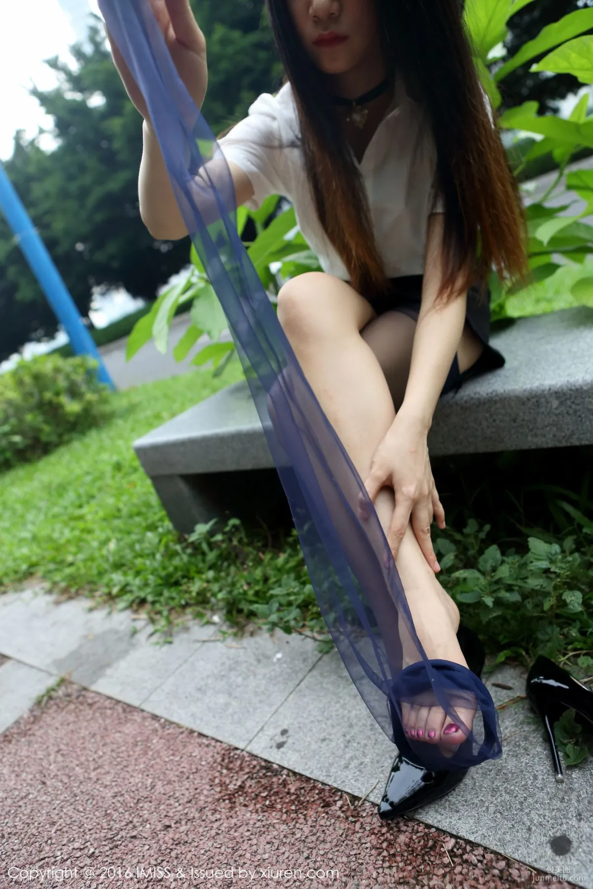 Winki Siji, OL Stockings Legs Street Snap + Qipao Stockings Series [IMISS] Vol.098 Photo Set photo 83