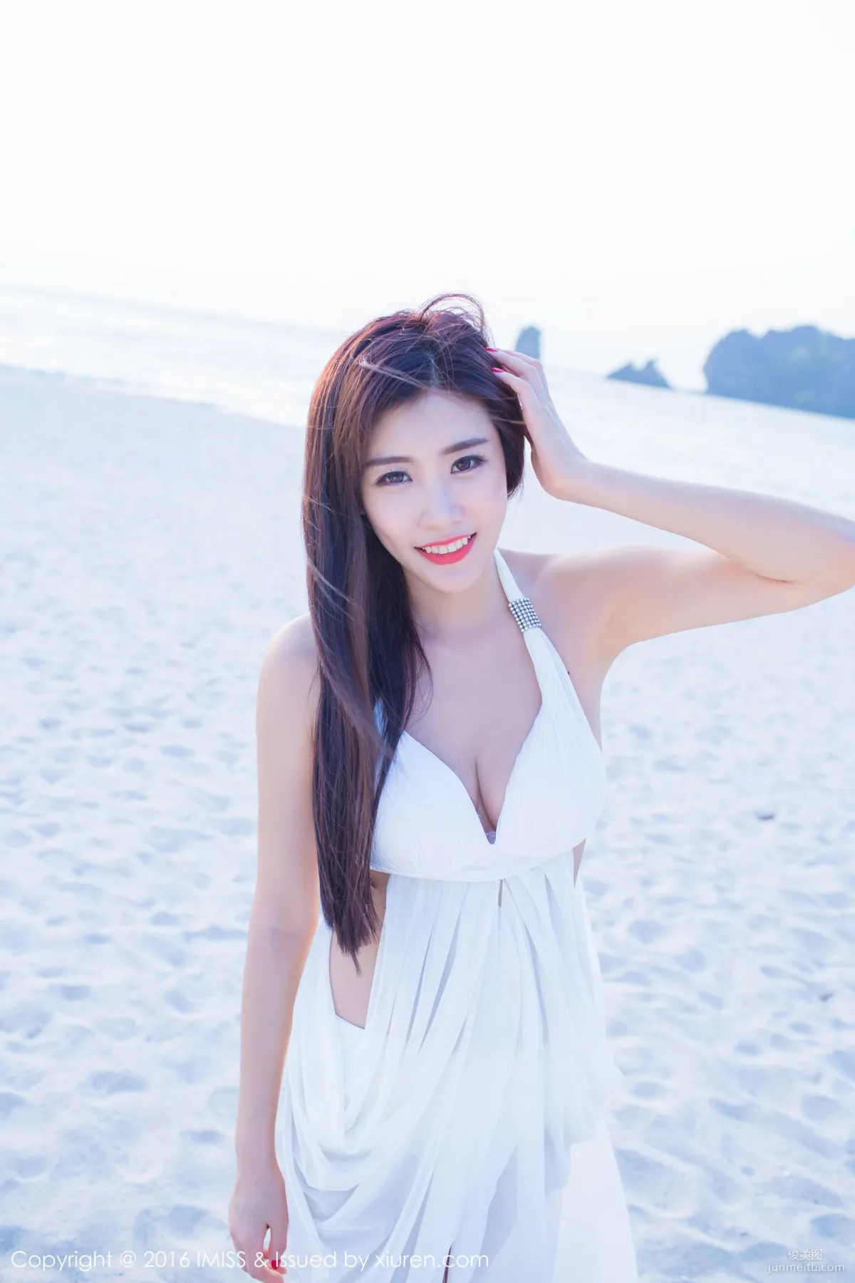 Cheng Xiaofan, Pink Outfit + White Skirt Outdoor Shoot [IMISS] Vol.086 Photo Set photo 22