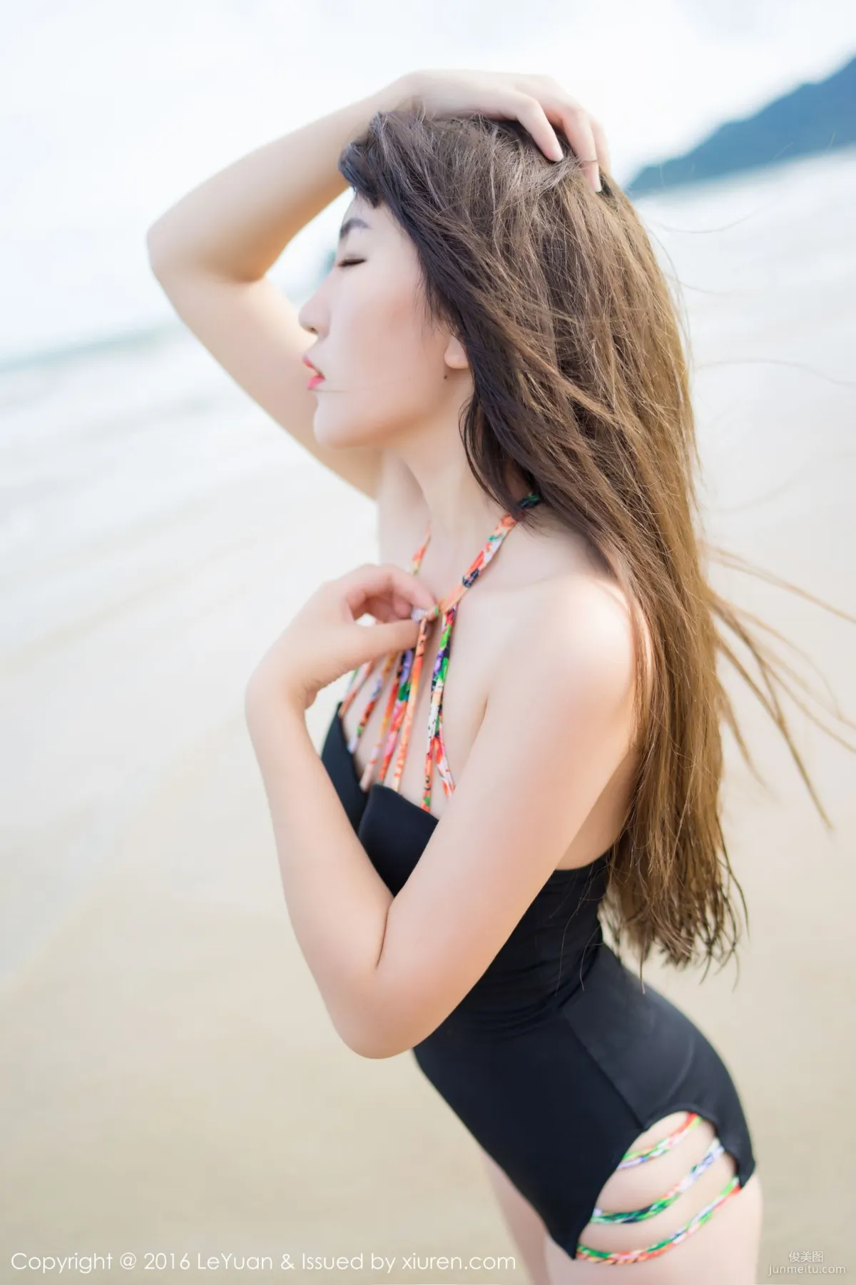 Leng Buding, Beach Outdoor Shoot [LeYuan] Vol.011 Photo Set photo 16