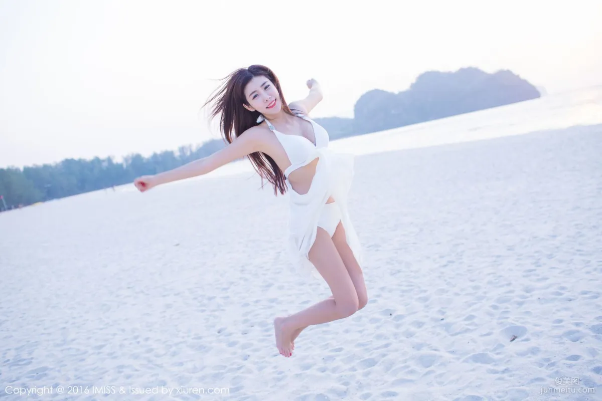 Cheng Xiaofan, Pink Outfit + White Skirt Outdoor Shoot [IMISS] Vol.086 Photo Set photo 28