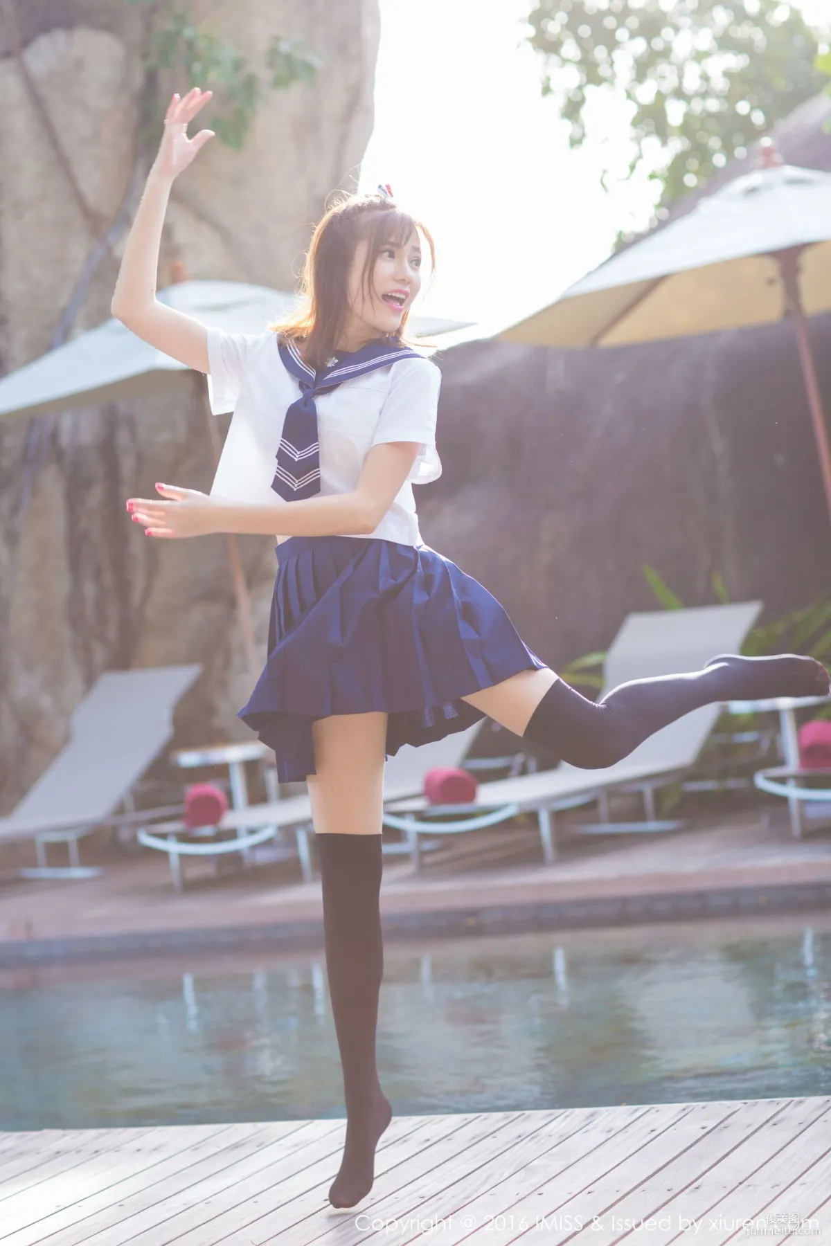 Sandy Chen Tianyang, Pure School Uniform Series + Sexy Bikini [IMISS] Vol.134 Photo Set photo 1