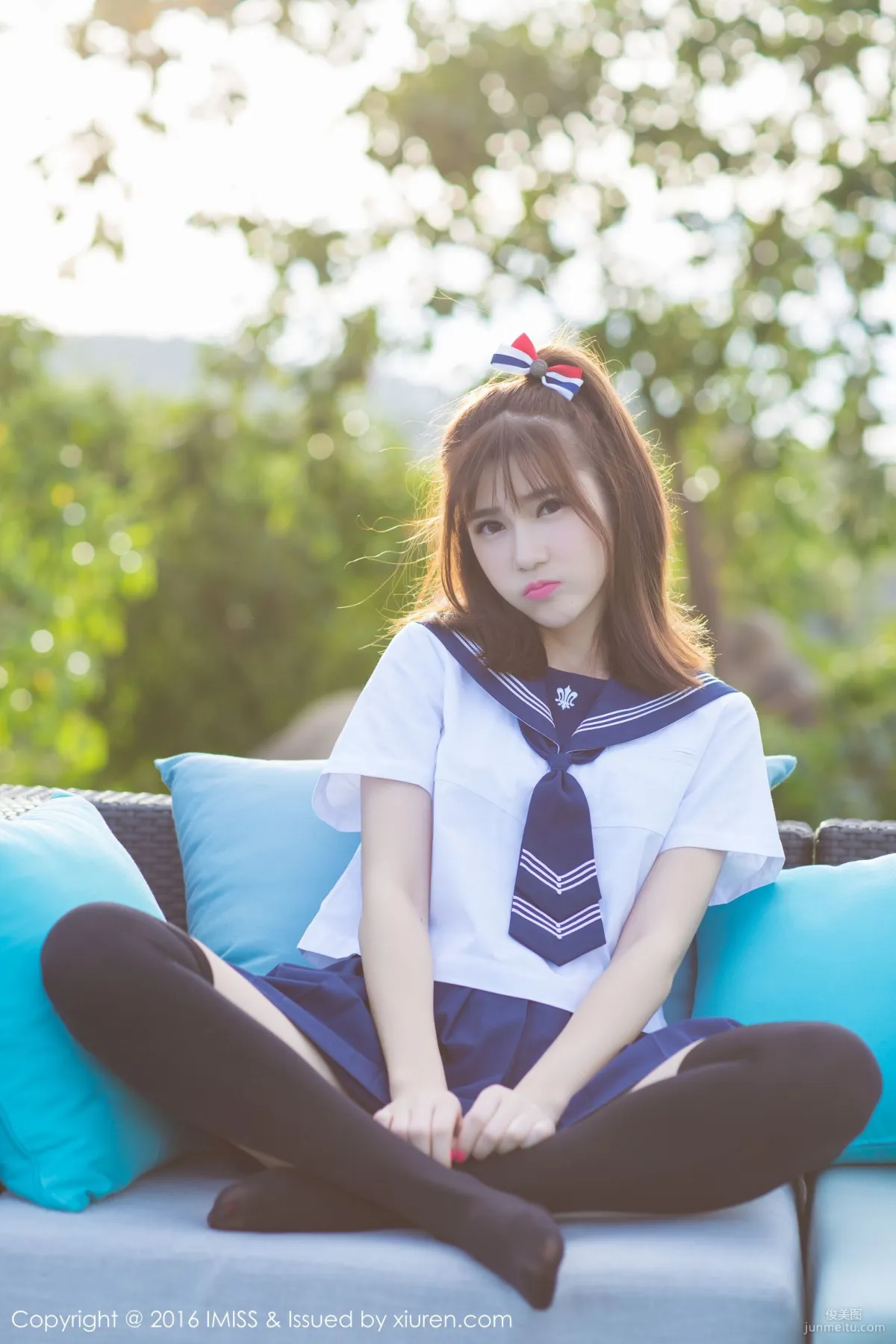 Sandy Chen Tianyang, Pure School Uniform Series + Sexy Bikini [IMISS] Vol.134 Photo Set photo 25