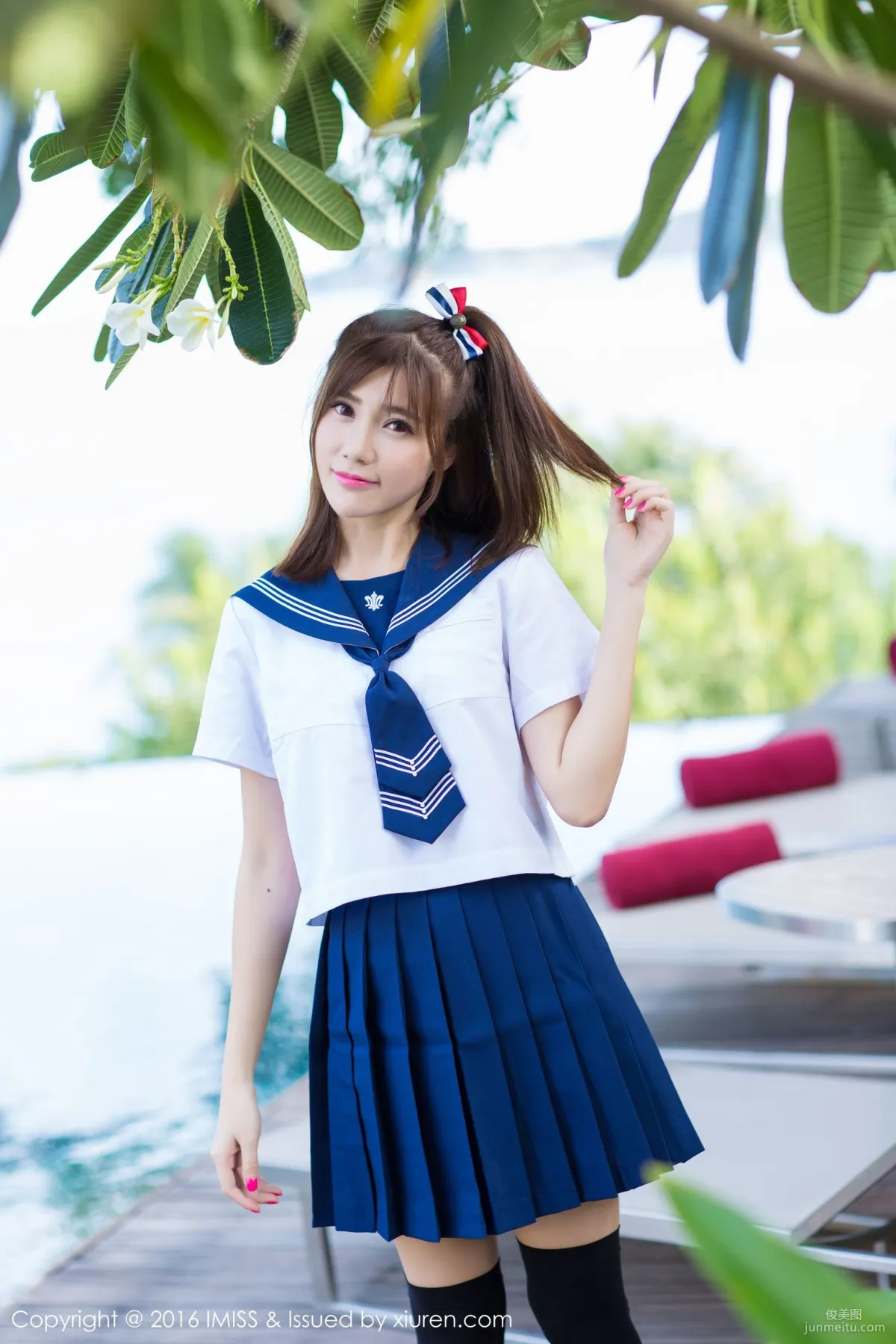 Sandy Chen Tianyang, Pure School Uniform Series + Sexy Bikini [IMISS] Vol.134 Photo Set photo 5