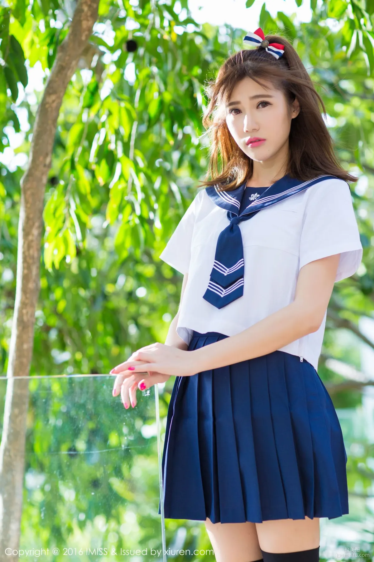 Sandy Chen Tianyang, Pure School Uniform Series + Sexy Bikini [IMISS] Vol.134 Photo Set photo 12