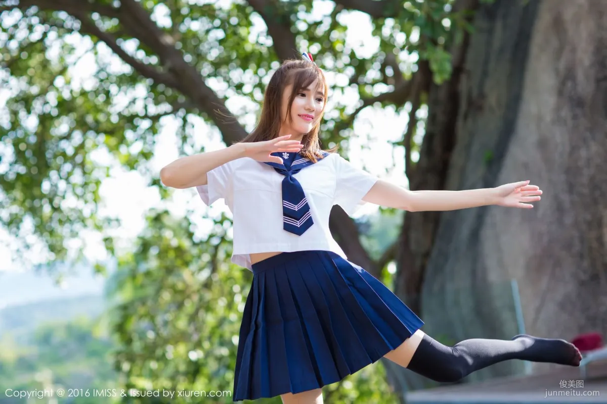 Sandy Chen Tianyang, Pure School Uniform Series + Sexy Bikini [IMISS] Vol.134 Photo Set photo 2
