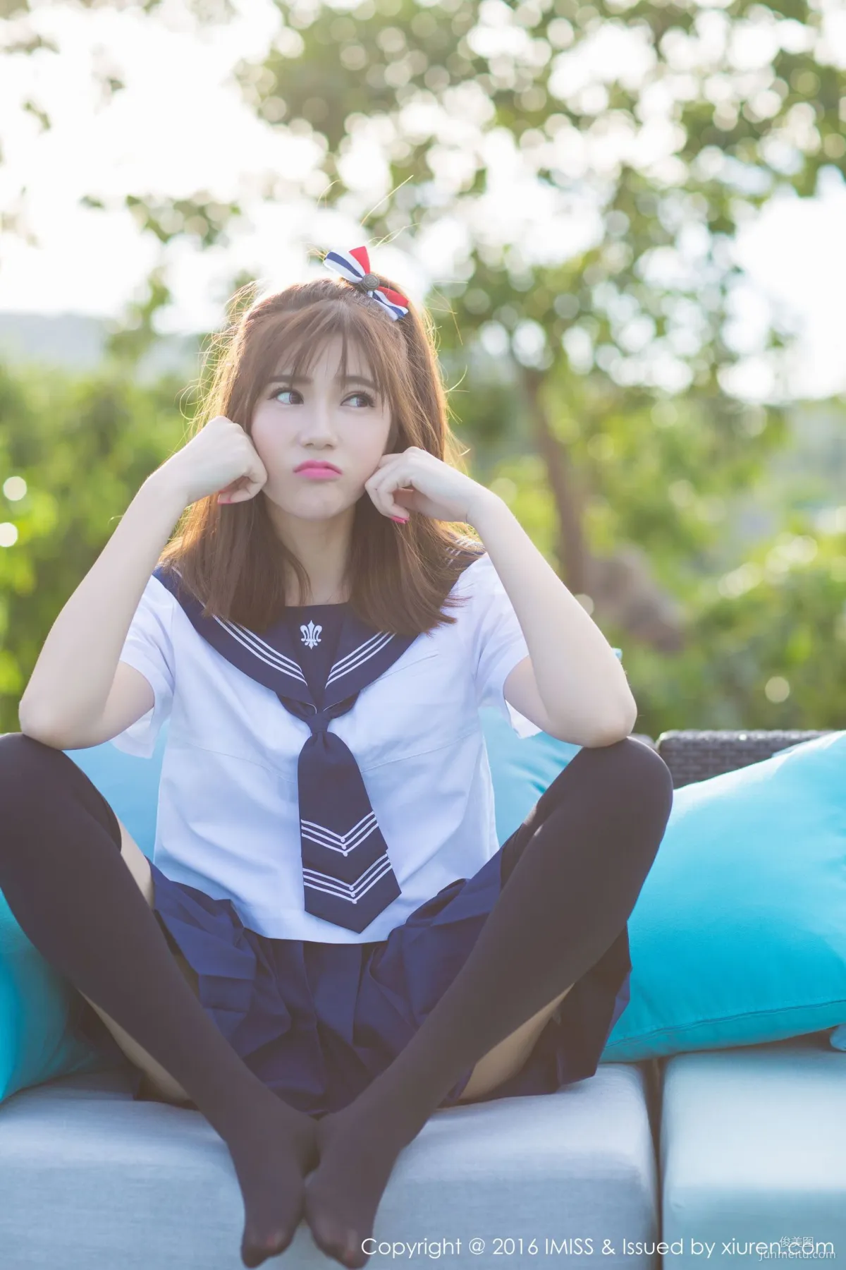 Sandy Chen Tianyang, Pure School Uniform Series + Sexy Bikini [IMISS] Vol.134 Photo Set photo 27
