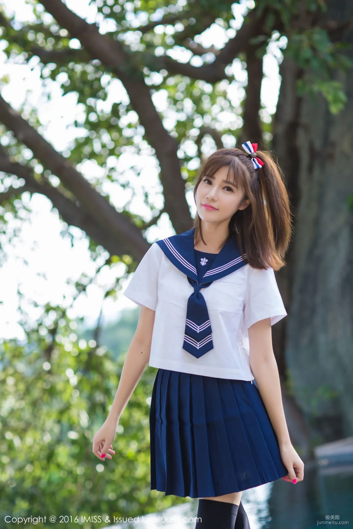 Sandy Chen Tianyang, Pure School Uniform Series + Sexy Bikini [IMISS] Vol.134 Photo Set photo 3