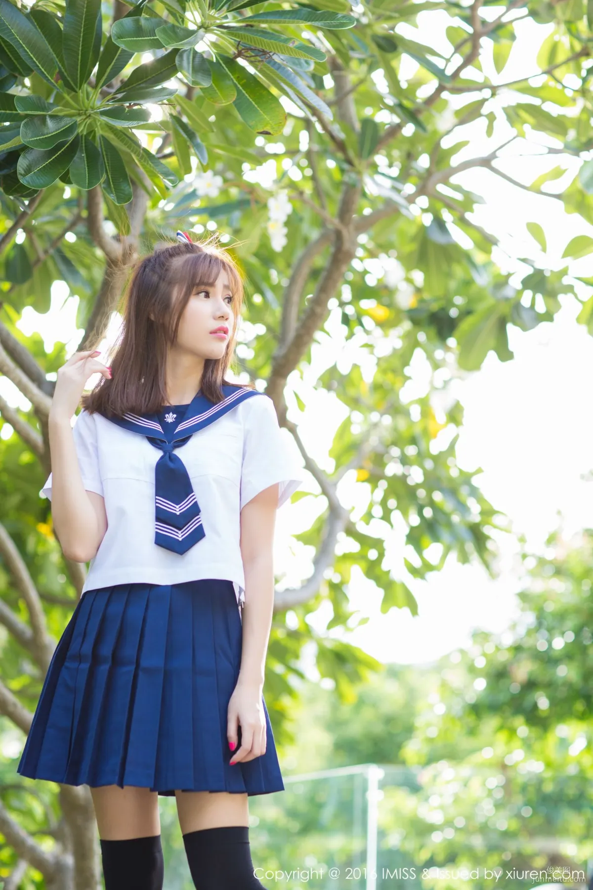 Sandy Chen Tianyang, Pure School Uniform Series + Sexy Bikini [IMISS] Vol.134 Photo Set photo 7