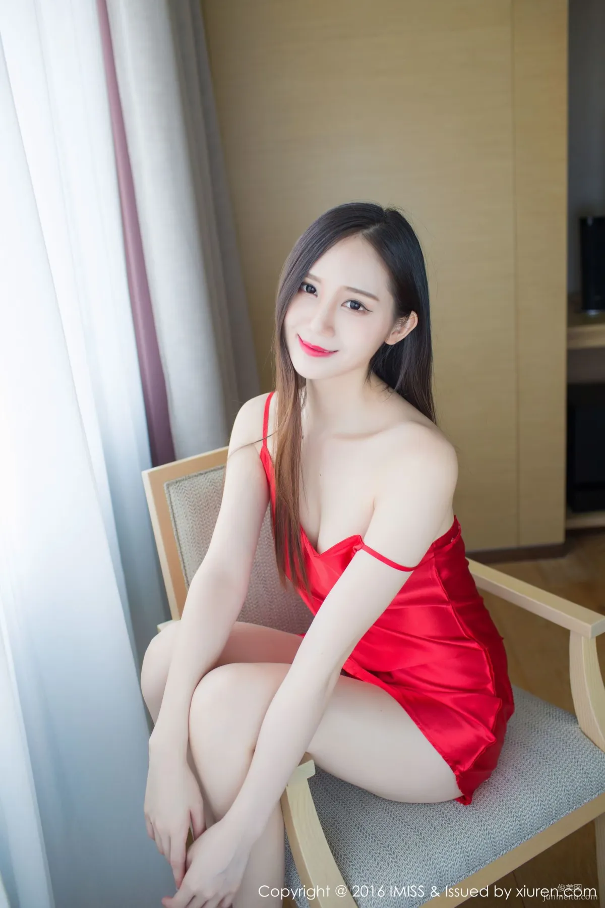 SISY Si, Red Pajamas and a Set of Pink Lingerie [IMISS] Vol.124 Photo Set photo 6