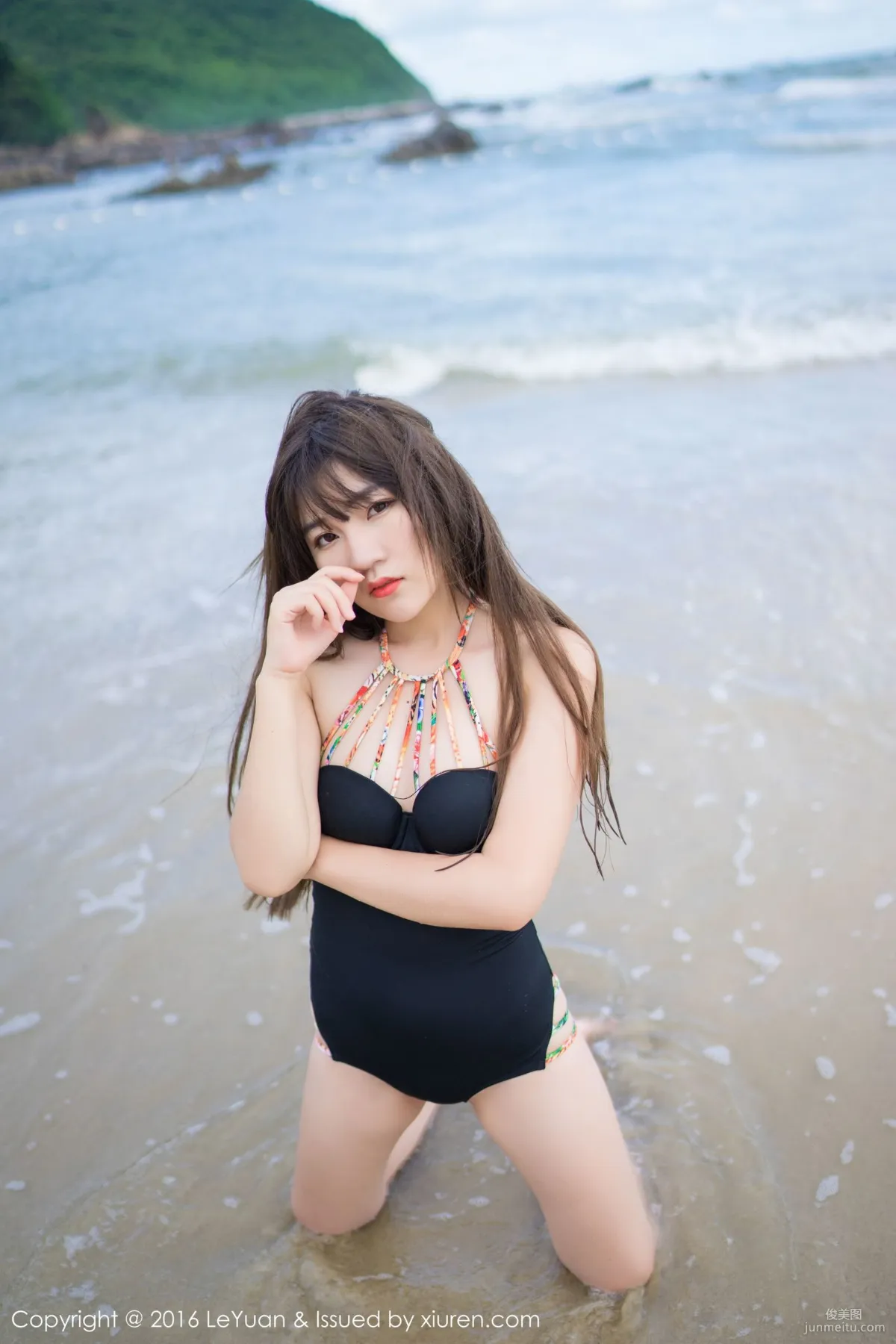 Leng Buding, Beach Outdoor Shoot [LeYuan] Vol.011 Photo Set photo 10