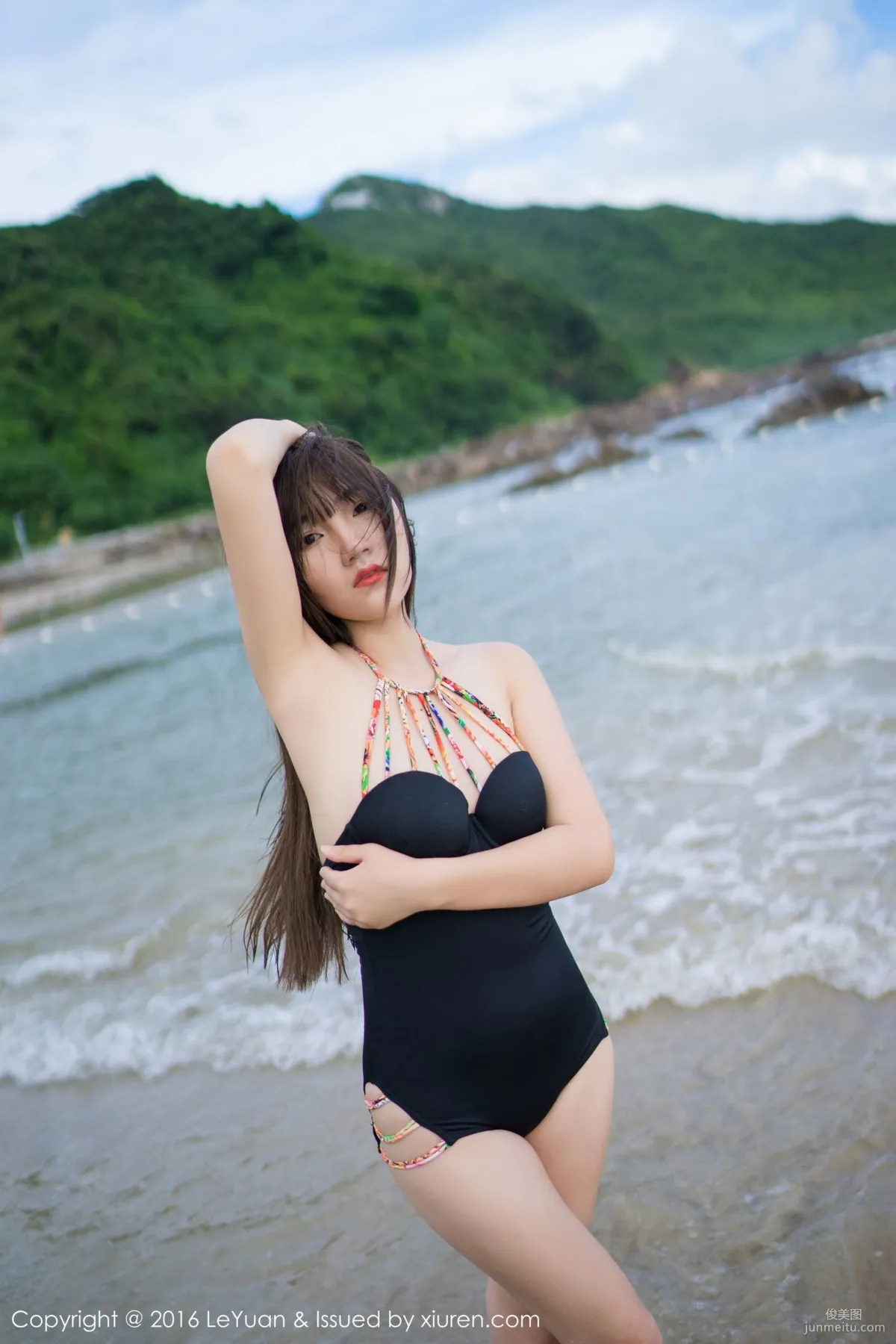 Leng Buding, Beach Outdoor Shoot [LeYuan] Vol.011 Photo Set photo 11