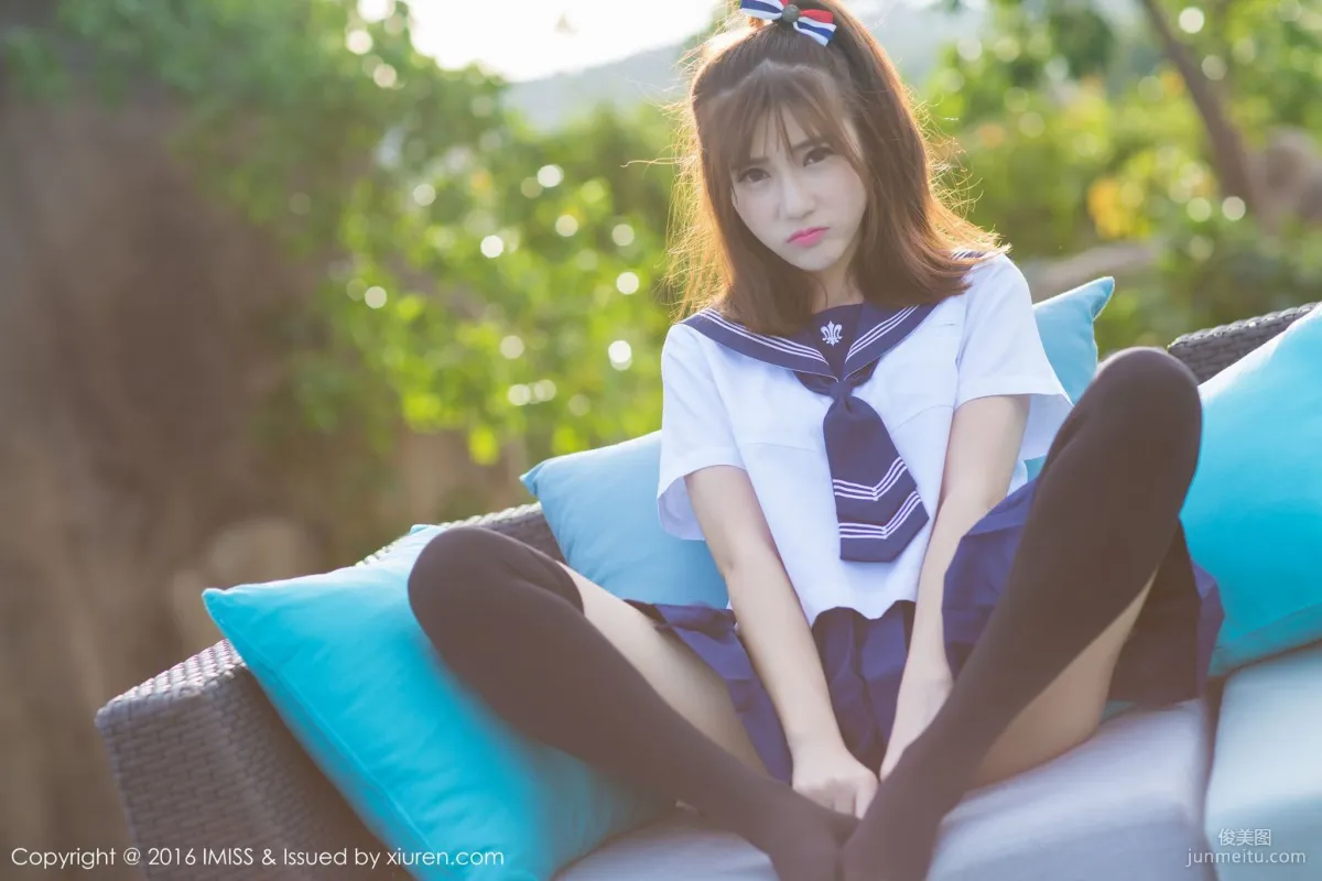 Sandy Chen Tianyang, Pure School Uniform Series + Sexy Bikini [IMISS] Vol.134 Photo Set photo 26