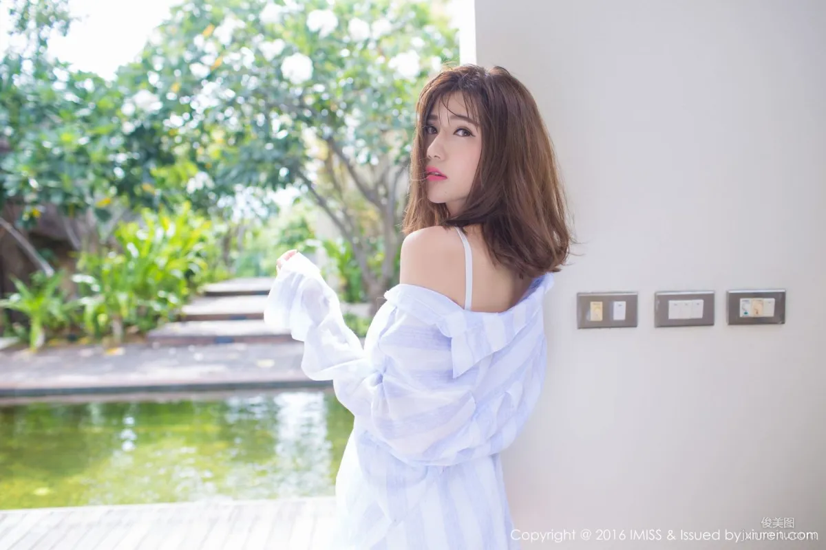 Elegant Goddess @Sandy Chen Tianyang, White Shirt [IMISS] Vol.139 Photo Set photo 53