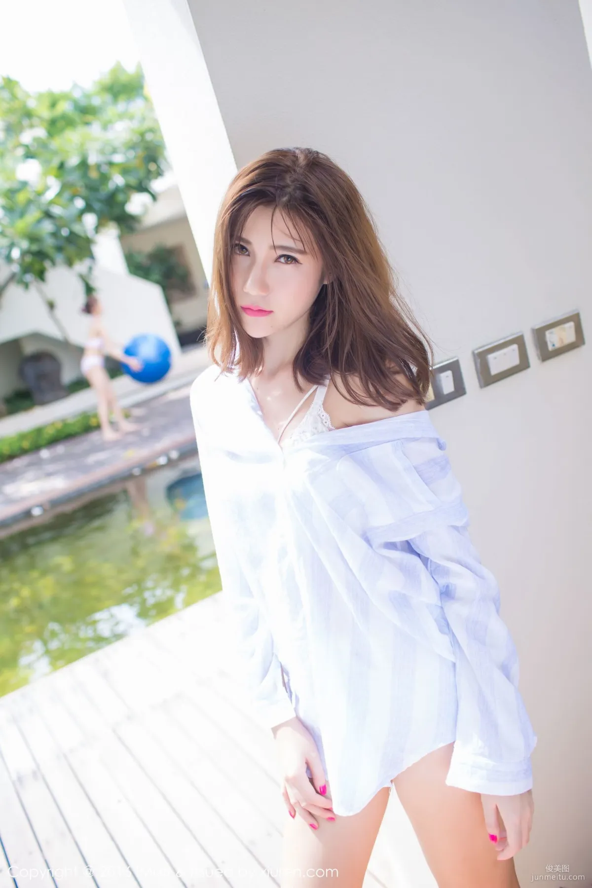 Elegant Goddess @Sandy Chen Tianyang, White Shirt [IMISS] Vol.139 Photo Set photo 50