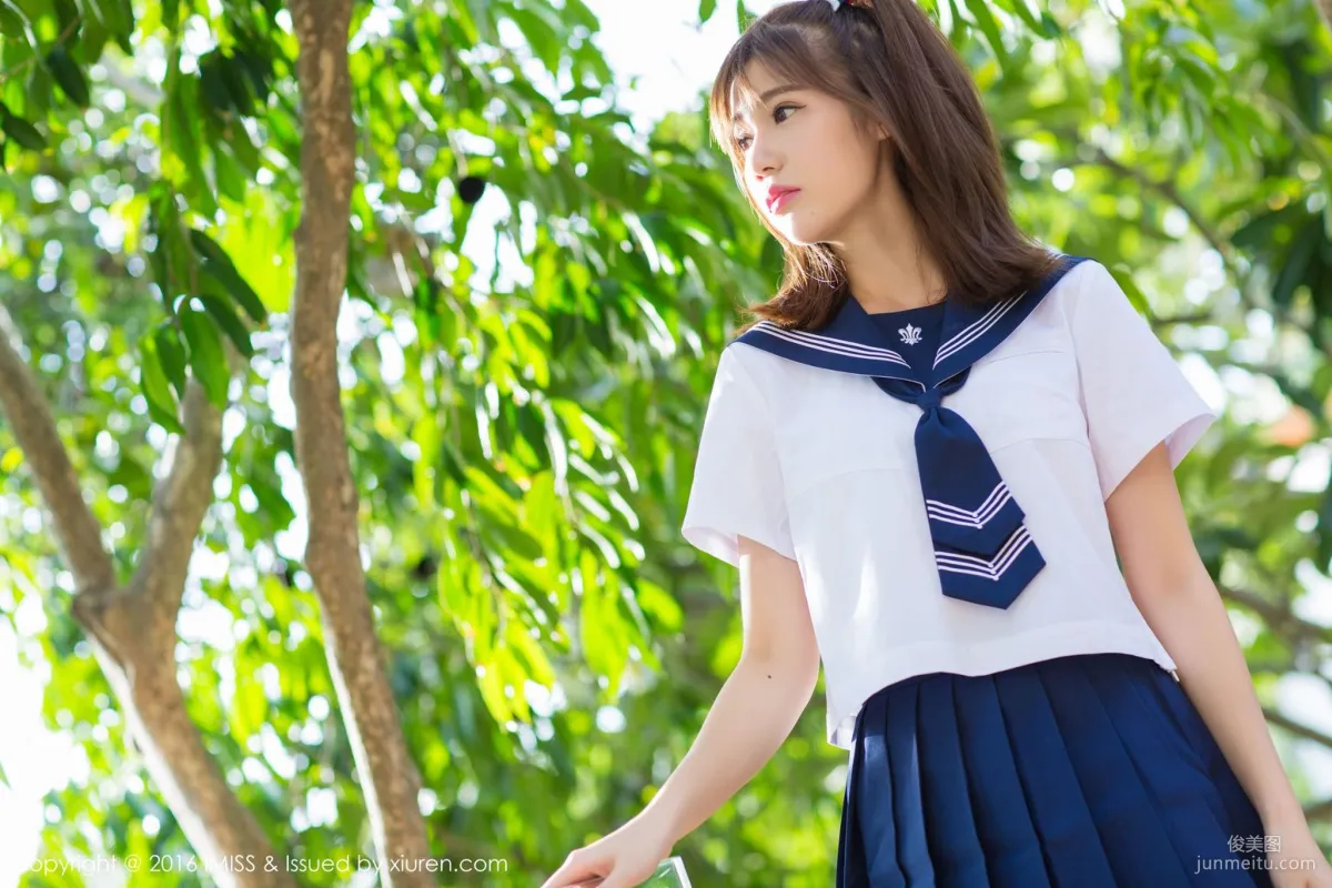 Sandy Chen Tianyang, Pure School Uniform Series + Sexy Bikini [IMISS] Vol.134 Photo Set photo 11