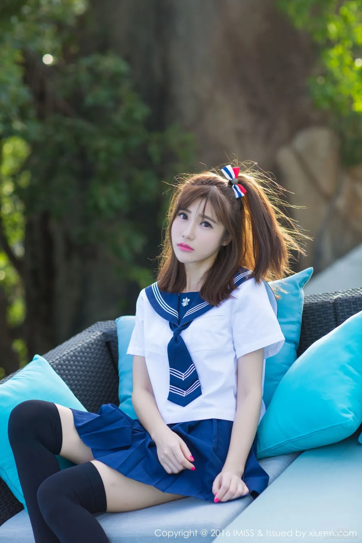 Sandy Chen Tianyang, Pure School Uniform Series + Sexy Bikini [IMISS] Vol.134 Photo Set photo 28