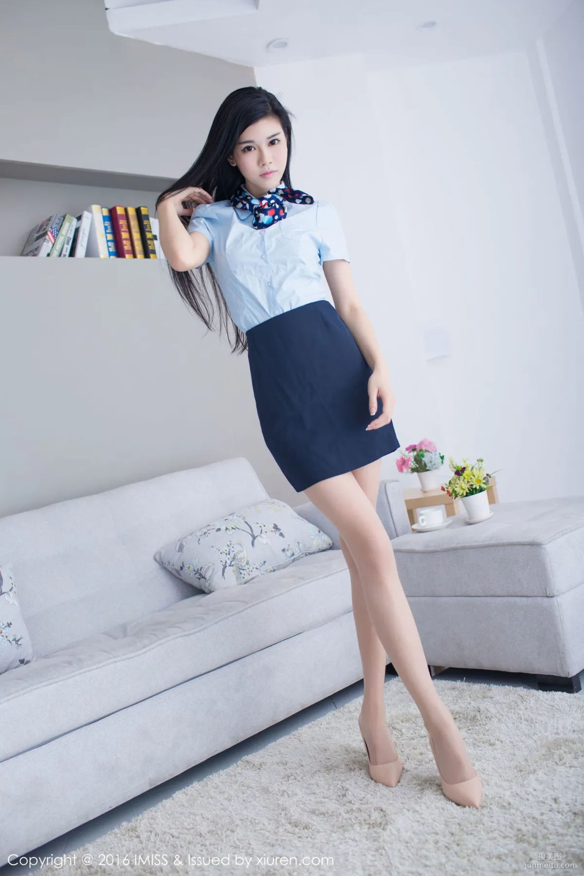 Panadol Ya, Maid Outfit + OL Outfit [IMISS] Vol.099 Photo Set photo 42