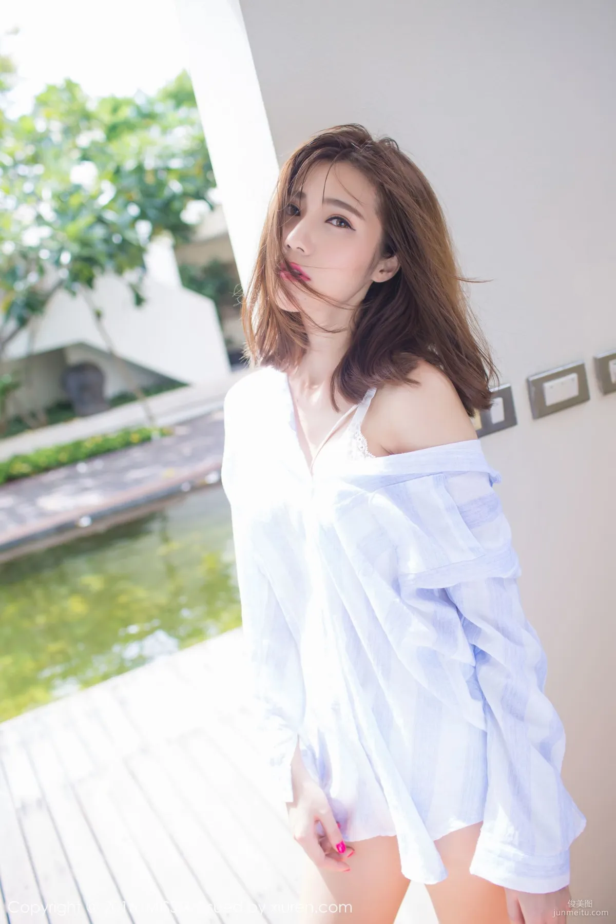 Elegant Goddess @Sandy Chen Tianyang, White Shirt [IMISS] Vol.139 Photo Set photo 51