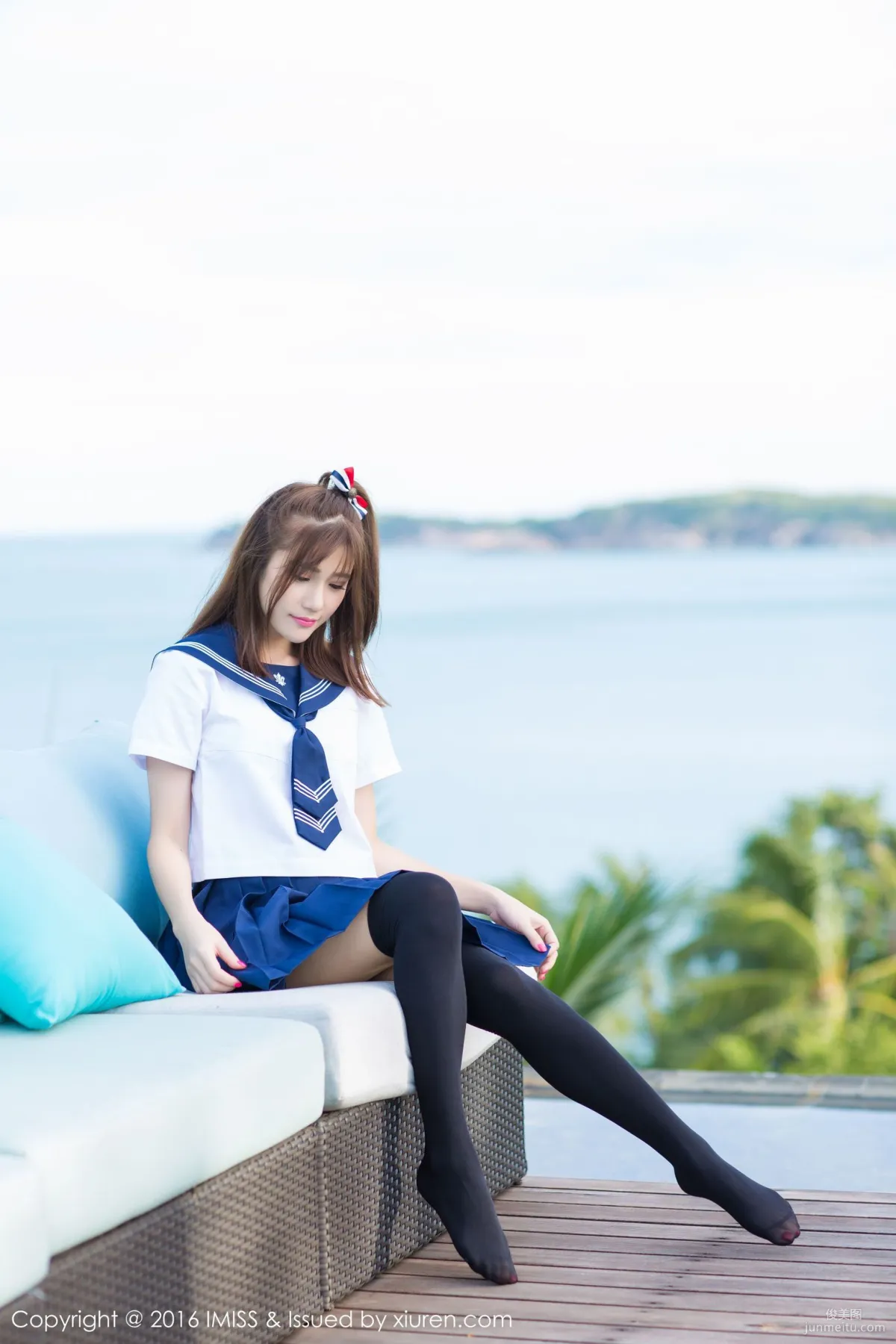 Sandy Chen Tianyang, Pure School Uniform Series + Sexy Bikini [IMISS] Vol.134 Photo Set photo 22