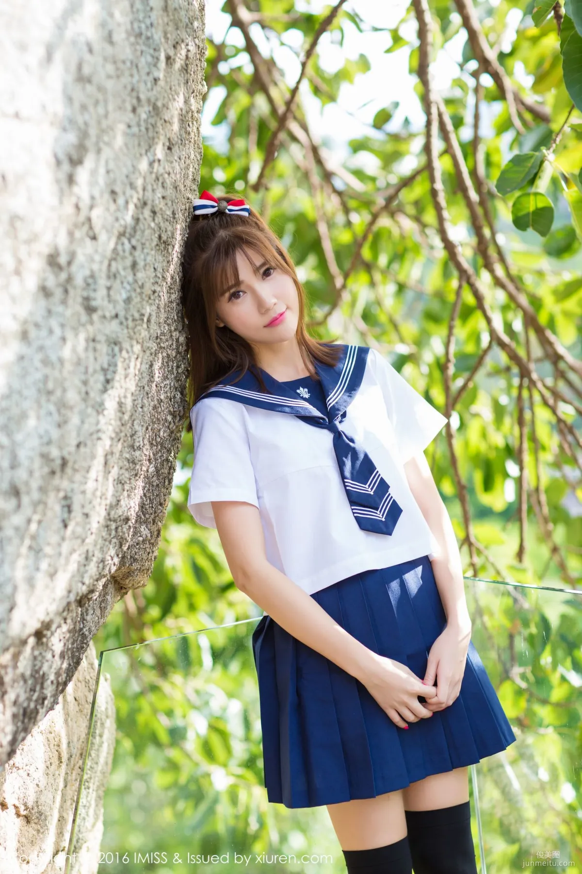 Sandy Chen Tianyang, Pure School Uniform Series + Sexy Bikini [IMISS] Vol.134 Photo Set photo 8