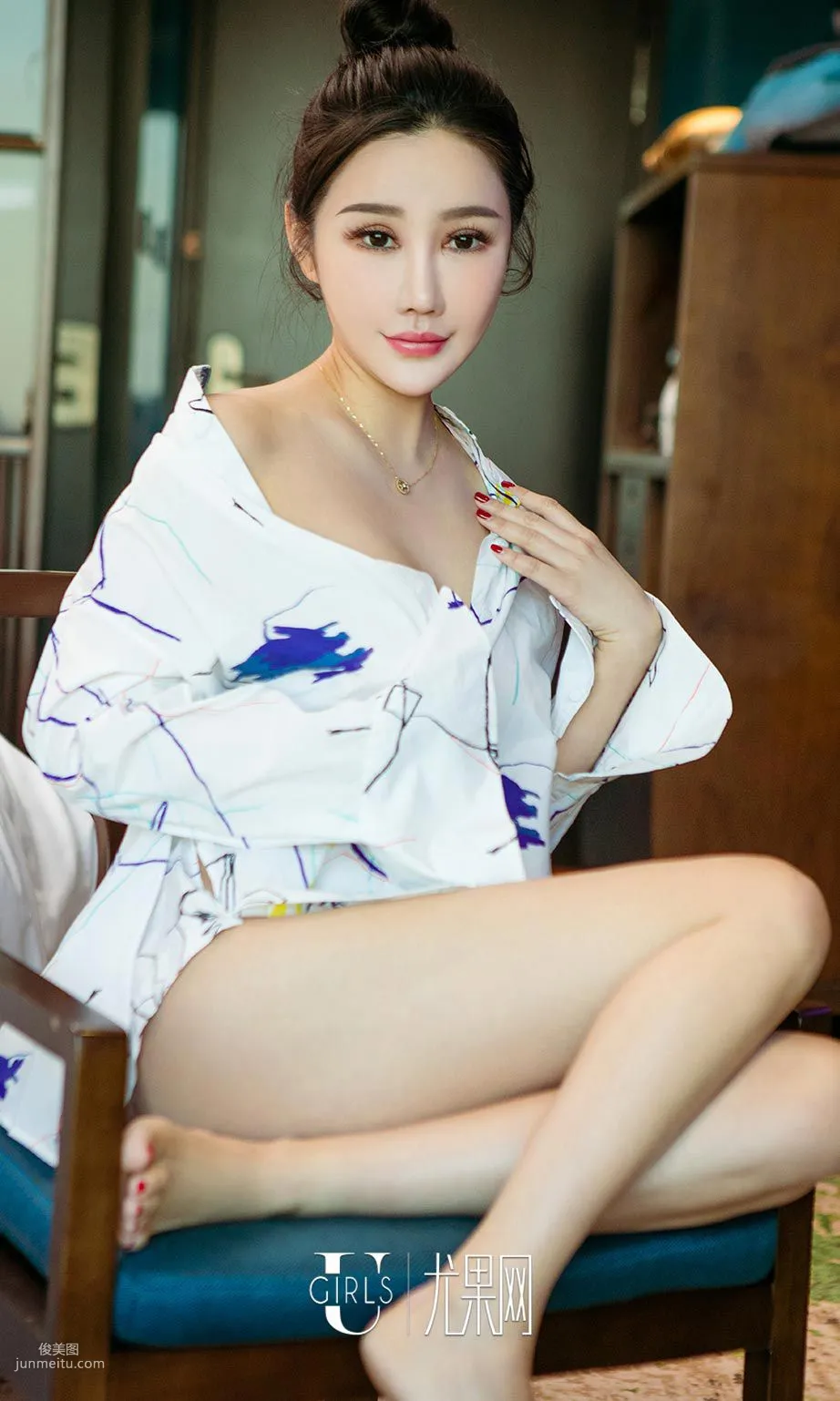 Helian Luna, Elegant Bun [Ugirls App] No.642 Photo Set photo 18