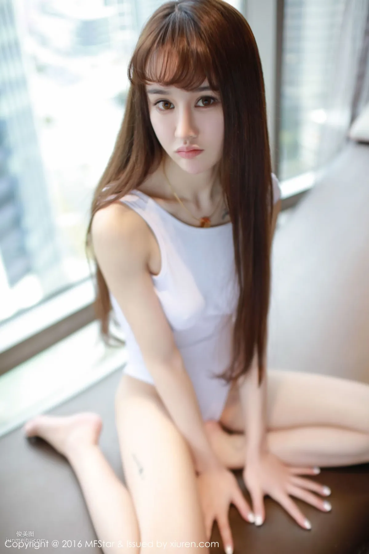 Cheryl Qingshu, School Swimsuit and Sexy Knitwear [MFStar] Vol.045 Photo Set photo 5