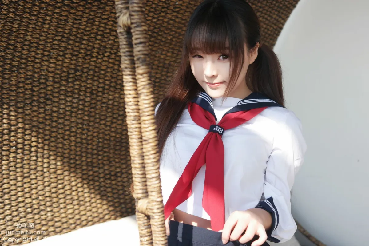 Liu Youqi Sevenbaby 'Dali Travel Shoot' Sailor Uniform Seductive Girl [MFStar] Vol.002 Photo Set photo 9