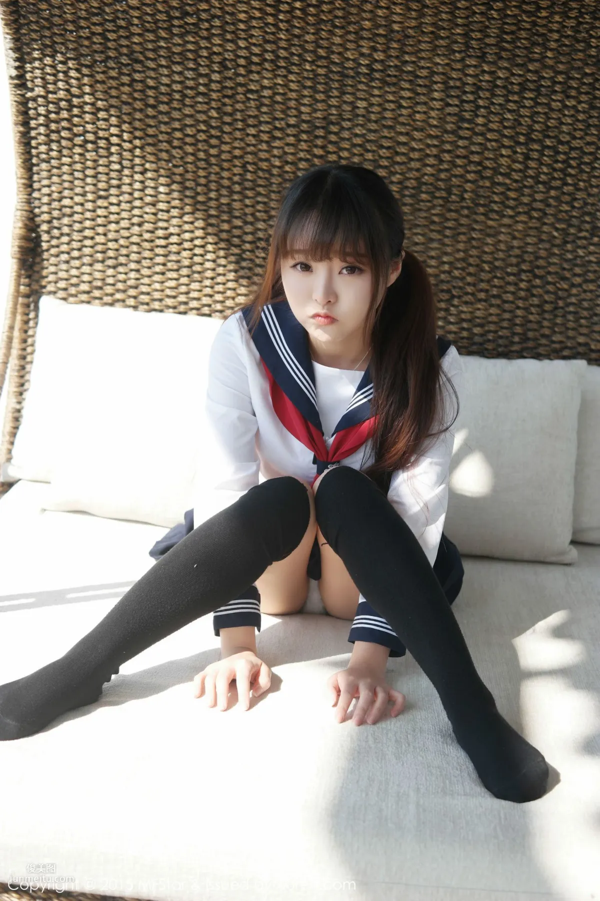 Liu Youqi Sevenbaby 'Dali Travel Shoot' Sailor Uniform Seductive Girl [MFStar] Vol.002 Photo Set photo 2