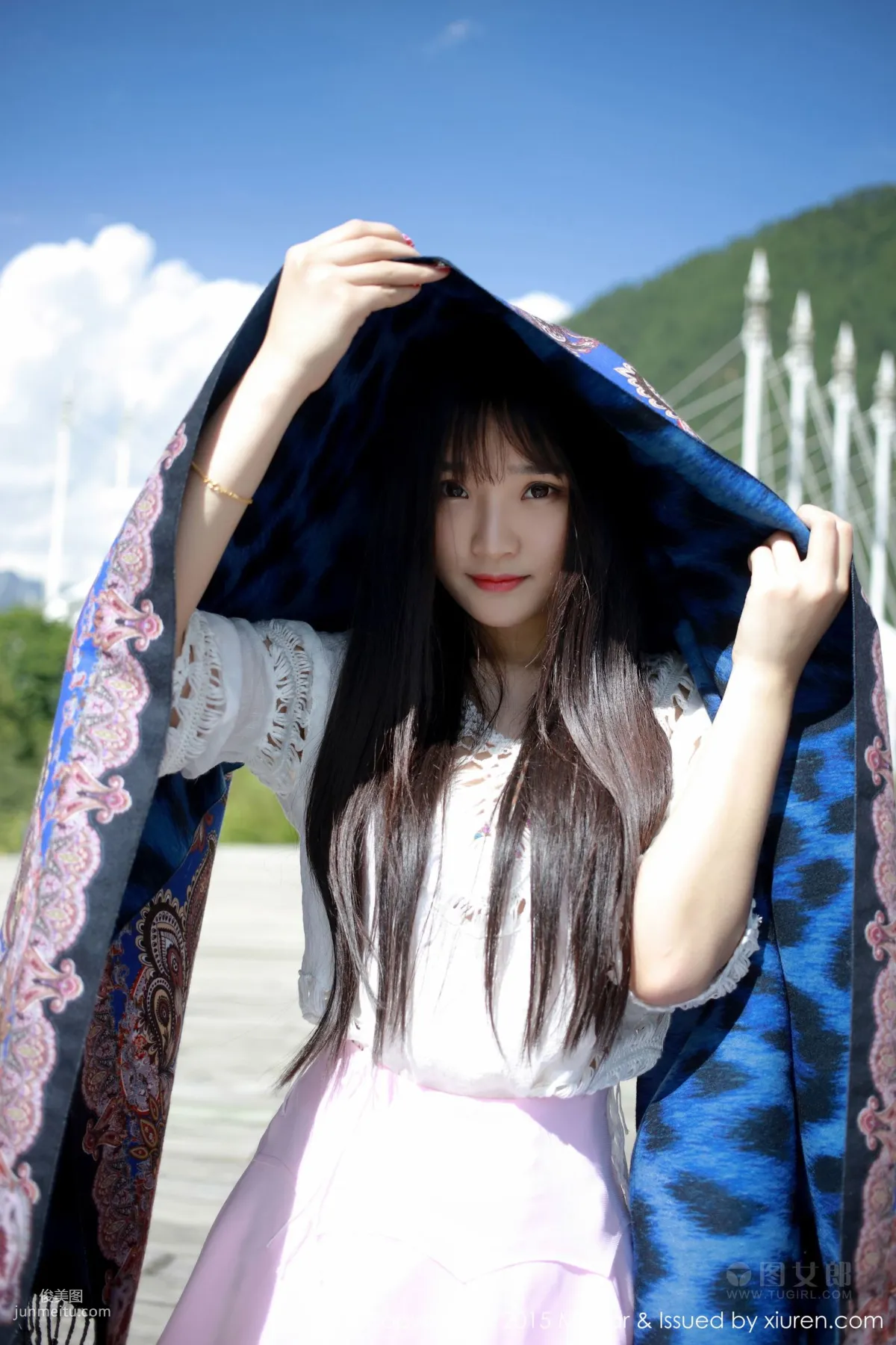 Xiayao baby, Jiuzhaigou Travel Shoot Bathtub Temptation + Fresh Outdoor Shoot [MFStar] Vol.015 Photo Set photo 49