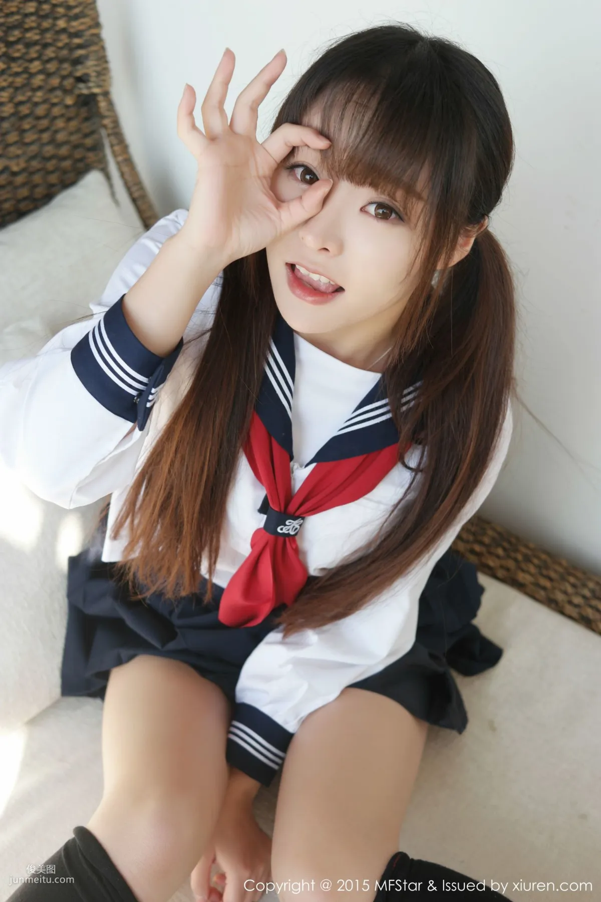 Liu Youqi Sevenbaby 'Dali Travel Shoot' Sailor Uniform Seductive Girl [MFStar] Vol.002 Photo Set photo 15
