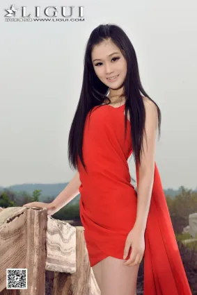 Model 淩淩《古典紅裙系列》上下全集 [麗櫃] 絲足寫真集