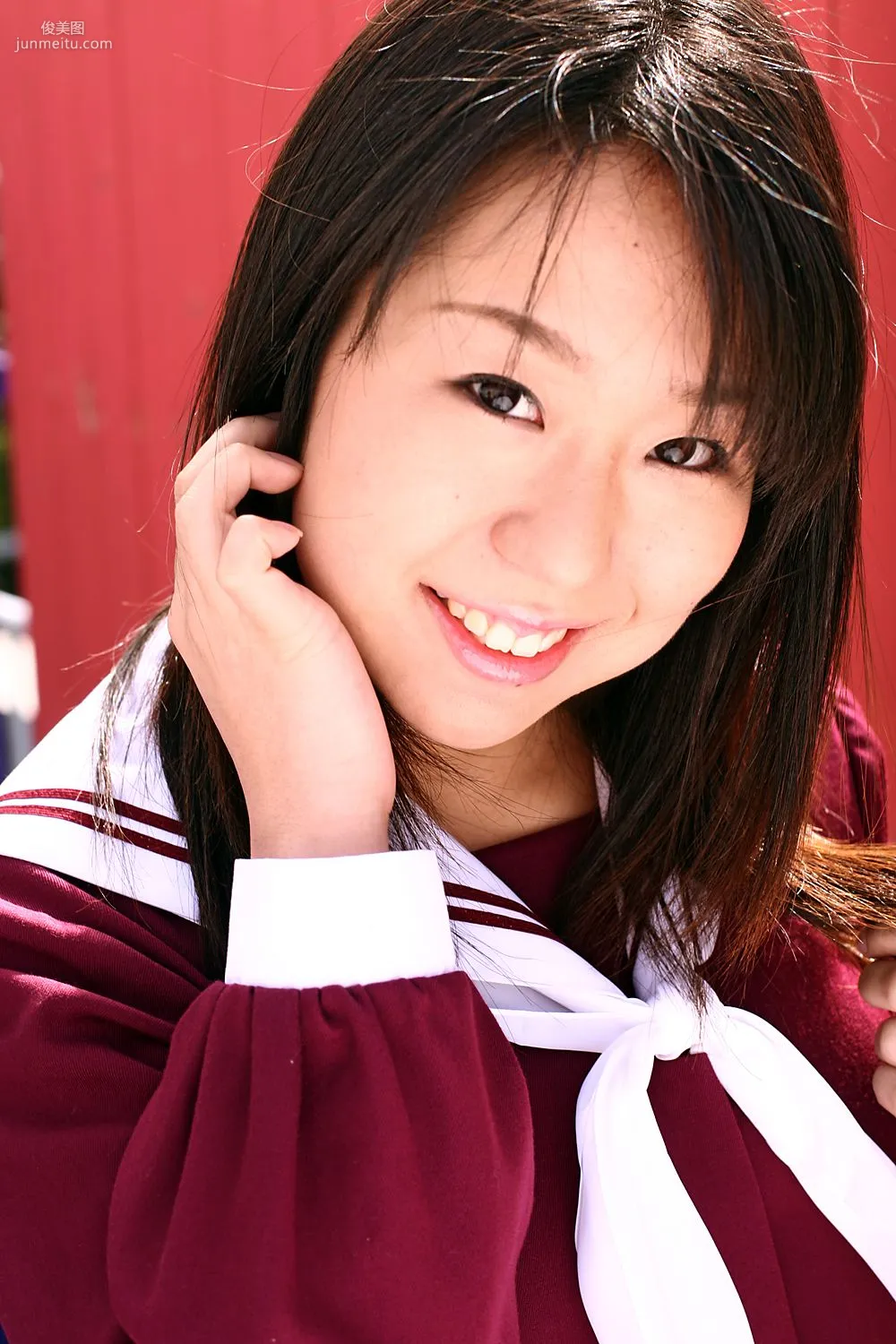 [DGC] NO.374 Ai Aiki, Uniform Beautiful Girl Paradise Photo Set photo 7