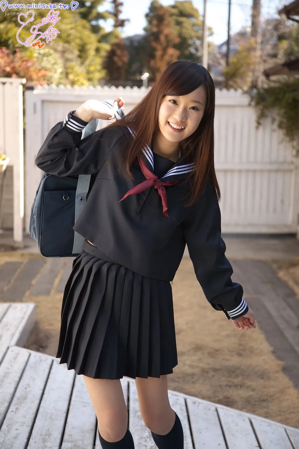 [Minisuka.tv] 結城夏那 第十部 現役女子高生 寫真集 94