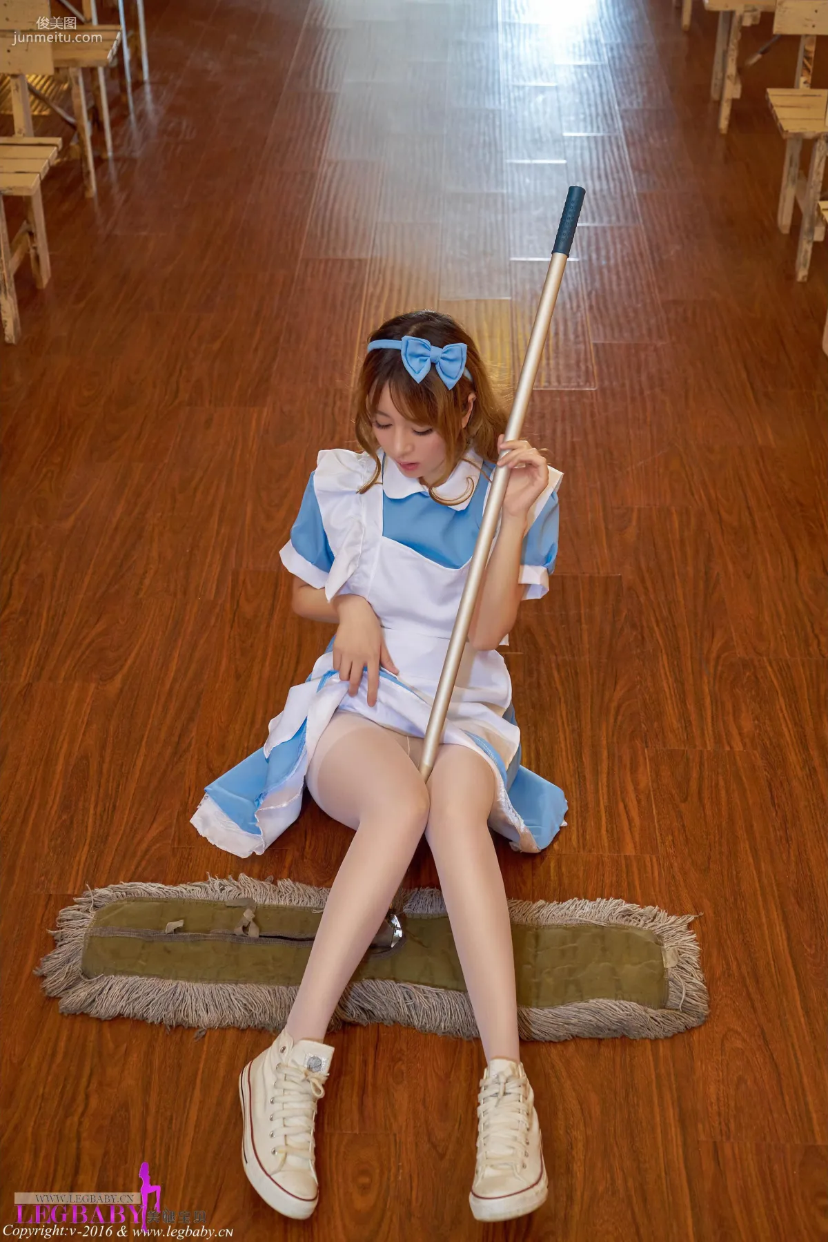 Wang Yuchun, Silk Stockings Maid Outfit [Leg Babes] V020 Photo Set photo 51