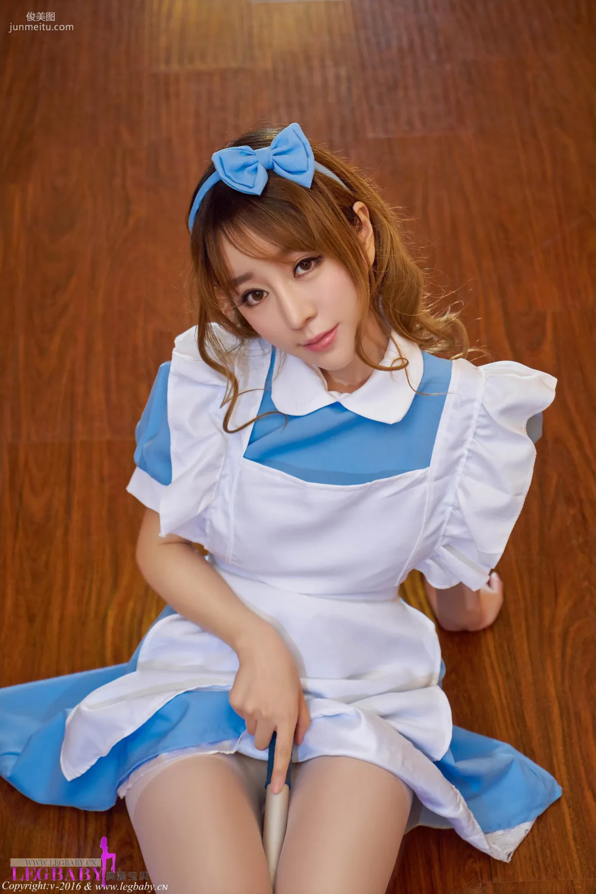 Wang Yuchun, Silk Stockings Maid Outfit [Leg Babes] V020 Photo Set photo 54