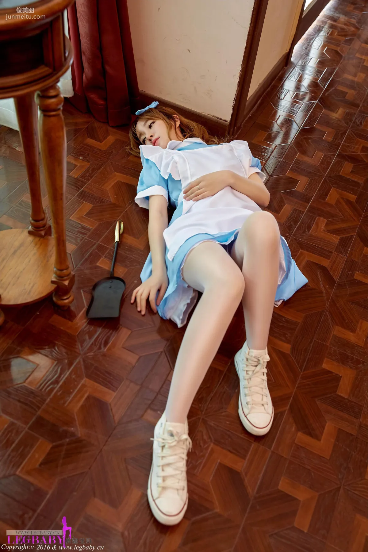 Wang Yuchun, Silk Stockings Maid Outfit [Leg Babes] V020 Photo Set photo 15